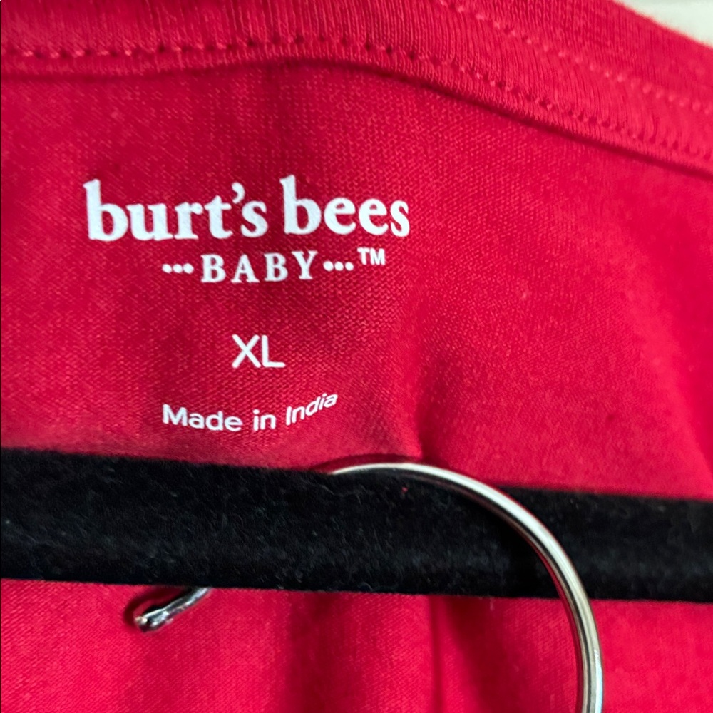 Burt's Bees Family Jammies Adult XL Red with White Patterned Pants NWT - Picture 4 of 12